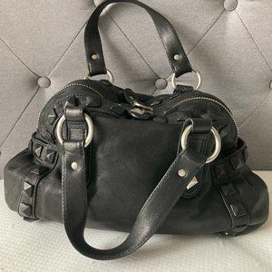 LInea Pelle Studded Leather Satchel bag